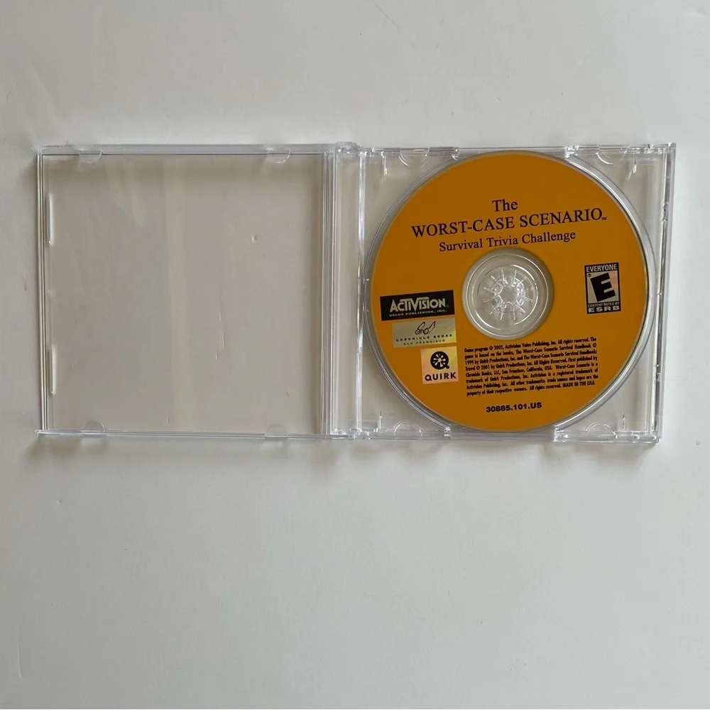 The Worst Case Scenario Survival Trivia PC CD-ROM Vintage Computer Game